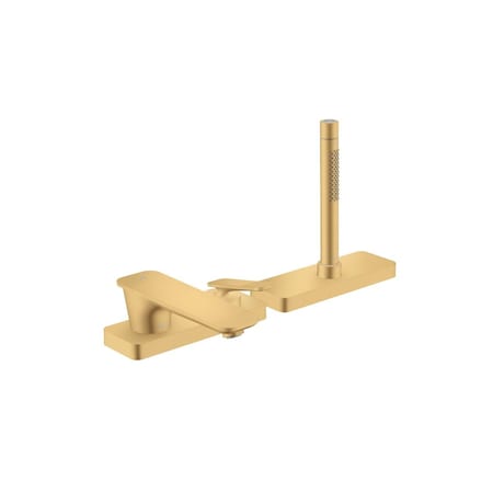 Axor 3-Hole Roman Tub Set Trim w/ 1.75 GPM Handshower and Sbox- CubiCut in Brushed Gold Optic 49431251