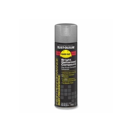 Rust-Oleum High Performance V2100 System Bright Galvanizing Compound, 20 oz Aerosol Can, 6PK 647-V2117838