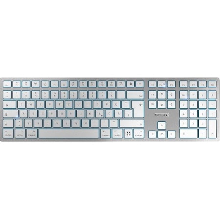 Cherry KW 9100 SLIM WRLS & RECHARGABLE KEYBOARD FOR MAC SILVER/WHITE JK-9110US-1