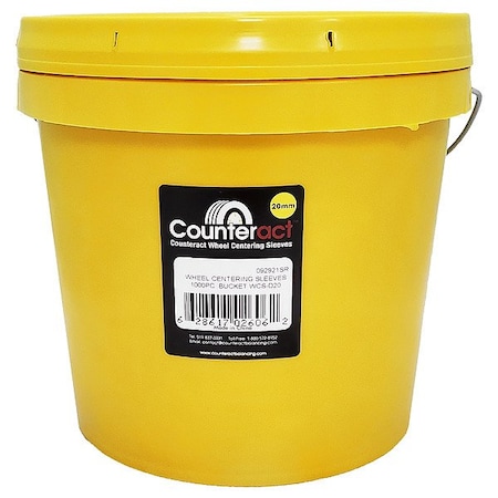 Counteract Wheel Centering Sleeves, PK 1000 WCS-D20