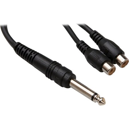 Hosa Technology Inc YPR103 Mono 1/4 Inch Phone (male) - Two RCA (female) 6 In. YPR103