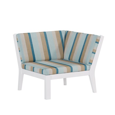 Polybird BREEZE DEEP SEAT SECTIONAL PIECE CORNER UNIT WHITE POLYBIRD P104-WT-GAMI