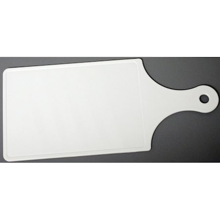 Chef Craft Cutting Board, 12 in L, 5 in W, Plastic, White 20965