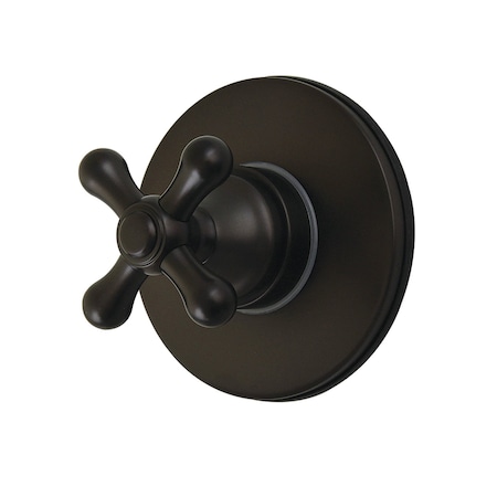 Kingston Brass Single-Handle Six-Way Diverter Valve with Round Trim Kit, Oil Rubbed Bronze KS4035AX