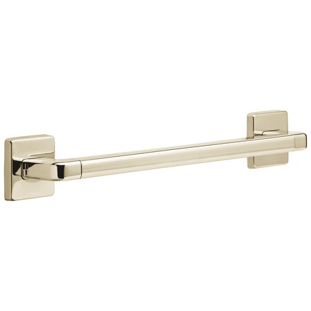 Delta Bathsafety 18 in Angular Modern Decorative Ada Grab Bar In Polished Nickel 41918-PN