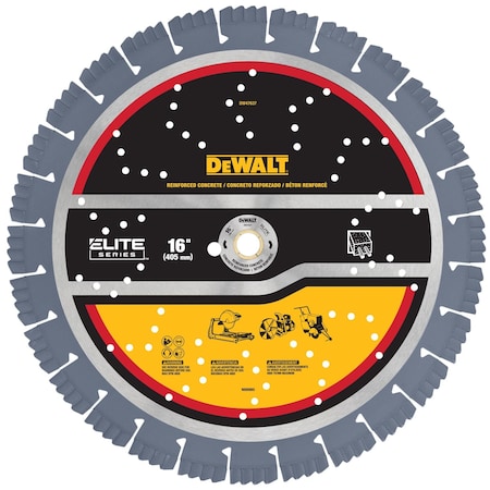 Dewalt DiamondSawBlade, Diam:16", Thick:0.14" DW47637