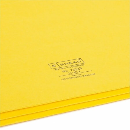 Smead File Pocket, StraightCut Tab, 134 Expansion, Letter Size, Yellow, 25 per Box 73223, Yellow SMD73223
