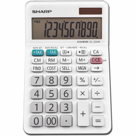 Sharp Calculator, Desktop, 10-Digit, We EL330WB