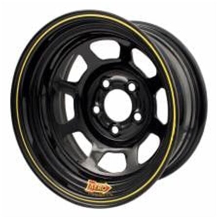 Aero Race Wheels 50-184540 15 x 8 in. 50 Series Rolled Wheel, Black - 5 x 4.5 in. Bolt Circle ARW50-184540
