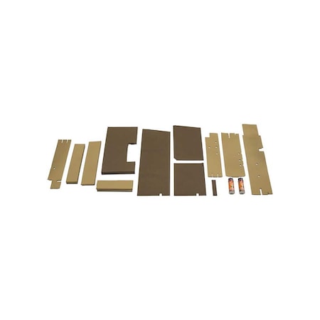 K&M Mfg Lower Cab Kit for John Deere 60-70 Series 4WD Tractors Multi-Brown/Sailcloth Tan Cloth 4209