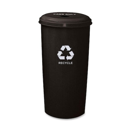 Witt Industries 20 gal Round Black, Metal 10/1DTBK