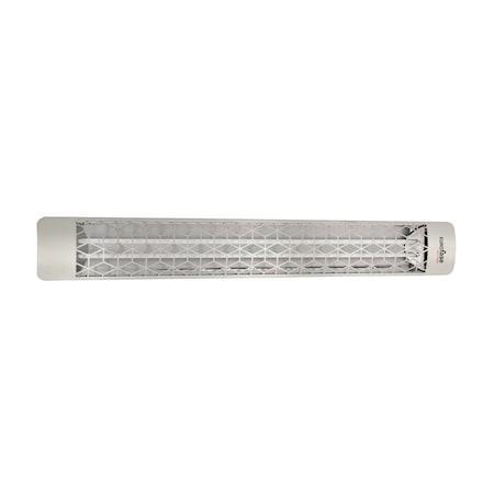 Eurofase SS 61in Dual Element 6000W 240V Heater, Stainless Steel, Stella Decor Plate EF60240S6