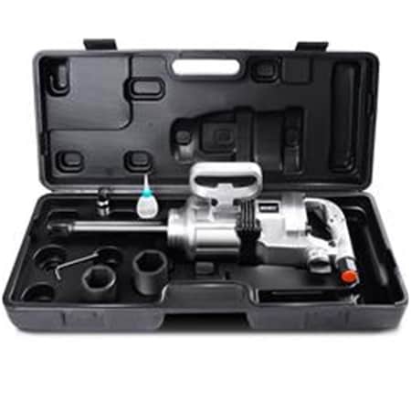 Total Tactic Heavy Duty 1 in. Air Impact Wrench Gun Long Shank Commercial Truck Mechanics with Case ET1130