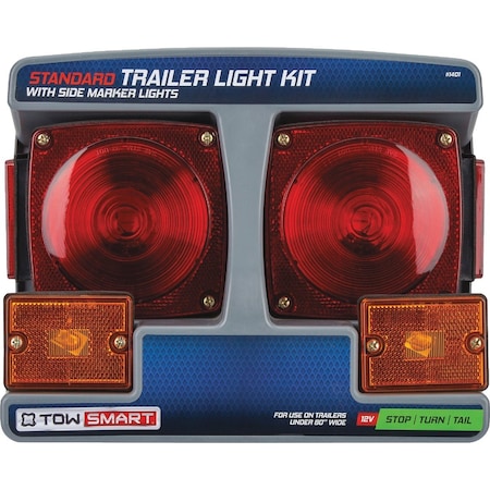 Towsmart Standard Trailer Light Kit with Side Marker Lights 1401