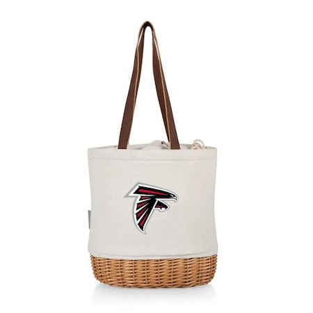 Picnic Time Family Of Brands Atlanta Falcons - Pico Willow and Canvas Lunch Basket, (Natural Canvas) 200-00-187-024-2