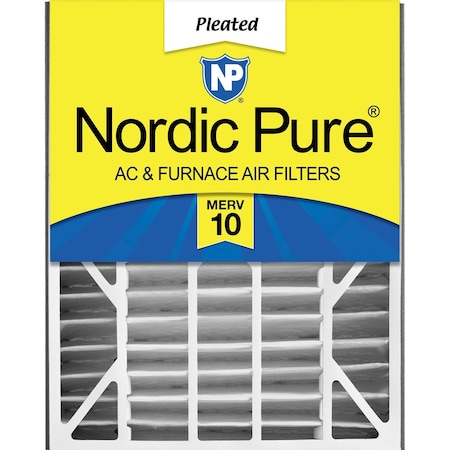 Nordic Pure 20x25x5 Pleated Air Filter, High Capacity, Electrostatically Charged Synthetic Media, MERV 10 20x25x5ABM10-1