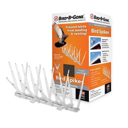 Bird-B-Gone Bird B Gone Inc.  5" to 6' Bird Spikes 2000- White BI131591