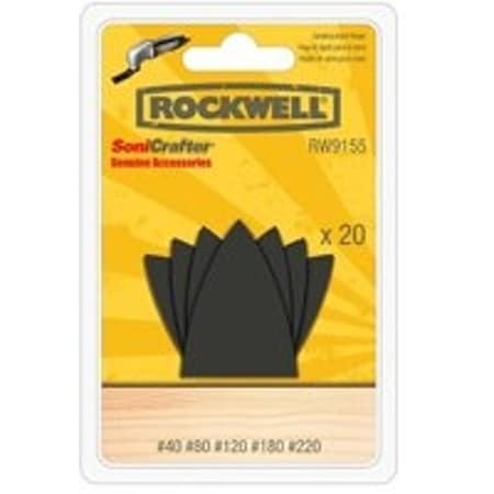 Rockwell Finger Sanding Sheet, 7.7 in L RW9155