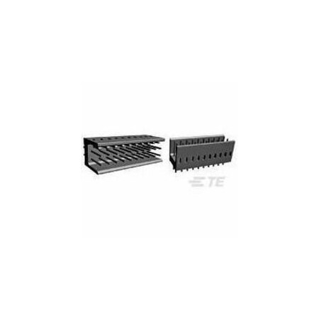 Te Connectivity Board Connector, 12 Contact(S), 2 Row(S), Male, Straight, Solder Terminal, Black Insulator 826469-6