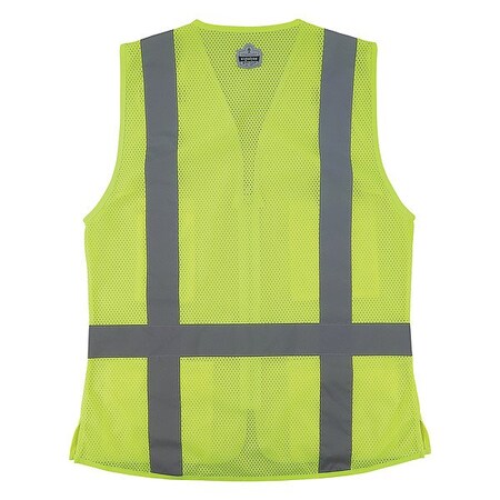 Ergodyne Hi-Vis Vest, XL, 29 " L, Lime 22465