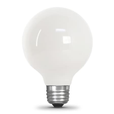Feit Electric BPG2525W927CAFIL LED Bulb, Globe, G25 Lamp, 25 W Equivalent, E26 Lamp Base, Dimmable BPG2525W/927CA/FI