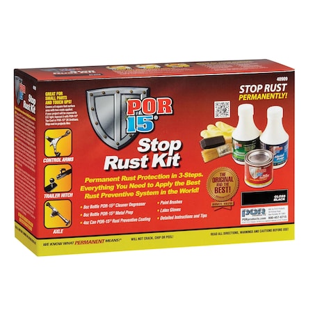 Por-15 Black Rust Stop Kit 40909
