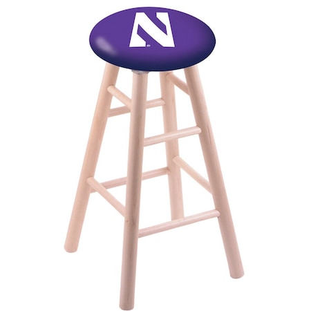 Holland Bar Stool Co Maple Counter Stool, Natural Finish, Northwestern Seat RC24MSNat