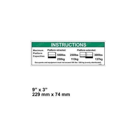 Genie REPLACEMENT DECAL INSTRMAX CAP 1259923