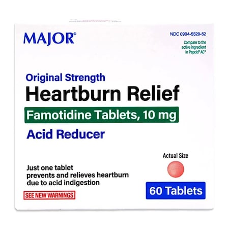 Major Pharmaceuticals Antacid, Major 10 mg Strength, 60PK 00904552952