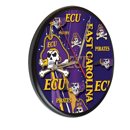 Holland Bar Stool Co East Carolina University 13" Solid Wood Clock WClkPBlkEcarol
