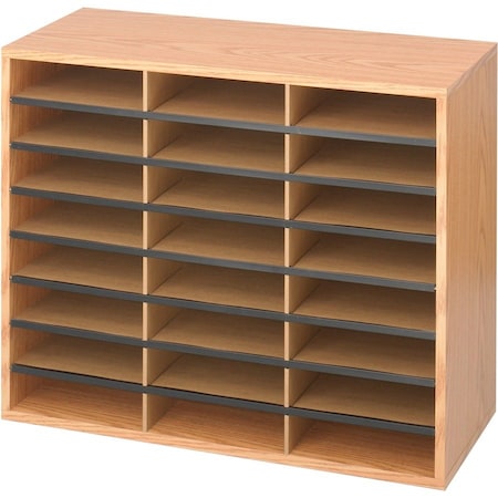 Safco Wood/Corrugated Literature Organizer, 24 9402MO