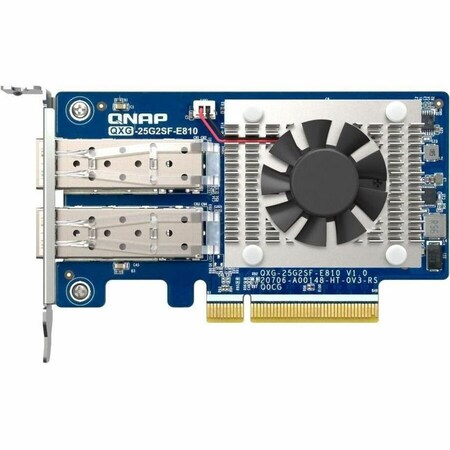 Qnap DUAL-PORT SFP28 25GBE NETWORK EXPANSION CARD, LOW-PROFILE FORM FACTOR, PCIE GEN4 X8 QXG-25G2SF-E810
