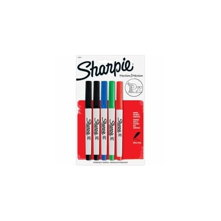 Sharpie Precision Permanent Markers, Ultra Fine Marker Point, Assorted Ink, 6PK 37675PP