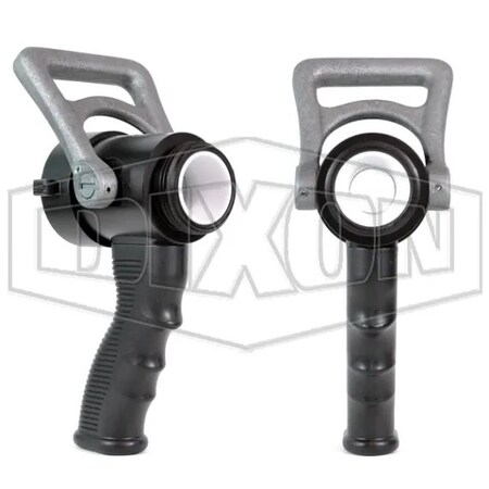 Dixon Forestry Grade Ball Shut-Off Nozzle with Pistol Grip, 1-1/2 in Inlet, Anodized Aluminum Body FBSO150F-PG