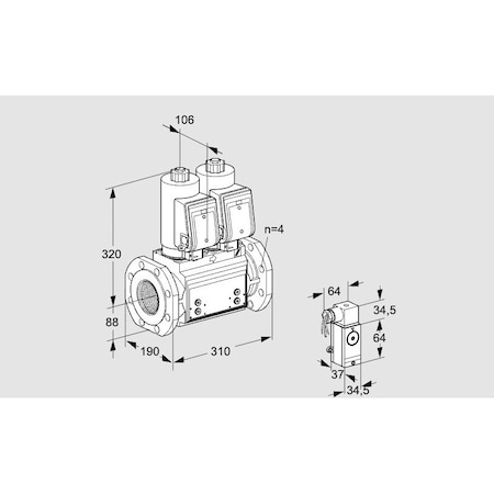 Honeywell Kromschroder VCS7T80A05NNQGRB/P3PP/PPPP KS88204999