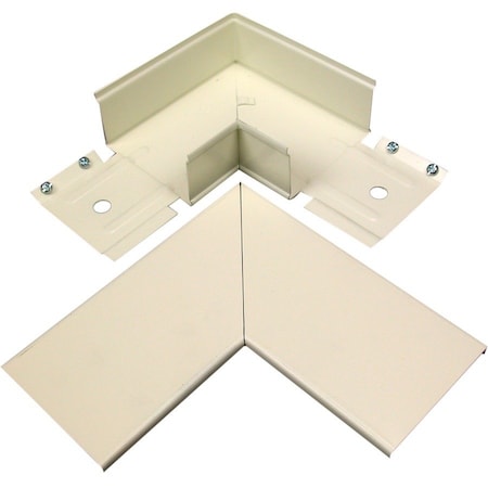 Legrand 90 Deg Flat Elbow Raceway, 3000 Series, 1 Channel, 2-3/4 in W, 1.47 in H, 6 in L, Gray G3011E