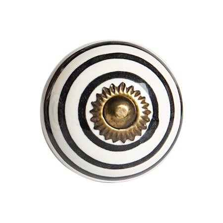 Homeroots 1.5" X 1.5" X 1.5" Ceramic Metal Multicolor Knobs, 12PK 358107