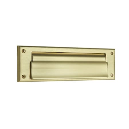 Baldwin Estate Lifetime Satin Brass Mail Slot 0017.044