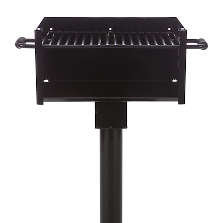Jamestown Advanced Products Standard Park Charcoal Grill, In Ground Mount GSTAN-SM179-AD-STDIG-NSH-NCV-PHR