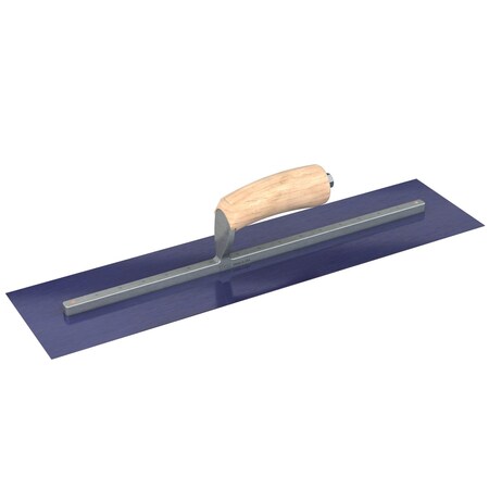 Bon Tool Finish Trowel Square End Blue Steel - 22 in X 5 in Wood Handle 66-187
