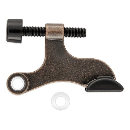 National Hardware Hinge Pin Door Stop, 2-1/16 in Projection, Zinc, Antique Bronze N830-563