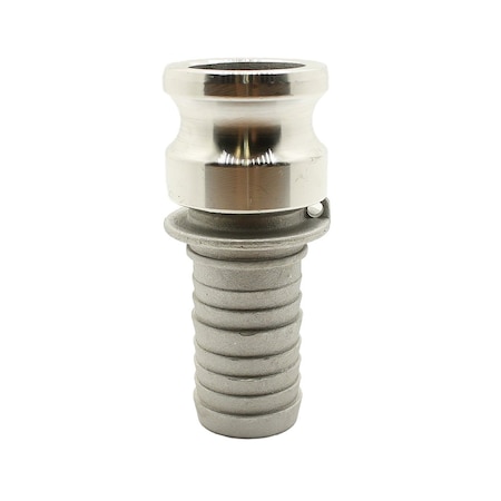 Firesafe 2-1/2" Male Camlock Coupler x 2-1/2" Hose Barb Aluminum Fitting - Style E 8613022