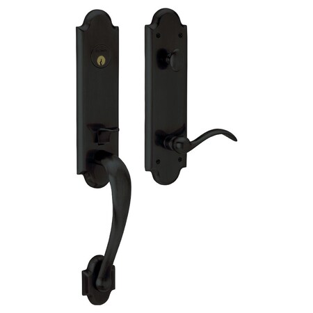 Baldwin Full Dummy Handlesets Satin Black 85354.190.FD