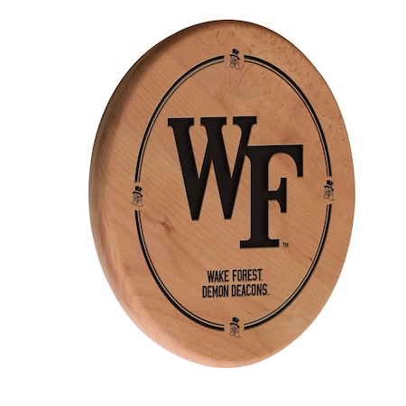 Holland Bar Stool Co Wake Forest University 13" Laser Engraved Solid Wood Sign WSgnLNatWakeFr