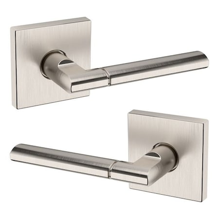 Baldwin Baldwin Preconfigured L021 Lever with R017 Rose Passage Lock with 2-3/8in Backset and Full Lip L021056PASS