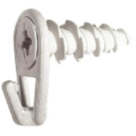 Hillman 122405 Nylon Wall Driller Picture Hook- White- Large, 6PK 714046