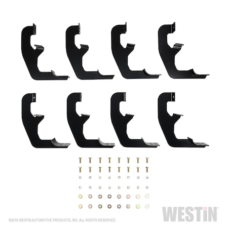 Perfectpitch Oval Step Bars Mounting Brackets for 2019-2019 Chevrolet Silverado 1500- New Model PE3563768
