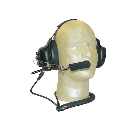 Maxon Dual Muff Headset & Cord 2-Pin for Two-Way Radio TA-890X