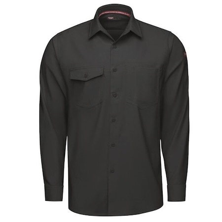 Red Kap Men's Work Shirt, Black, L TSM4BK
