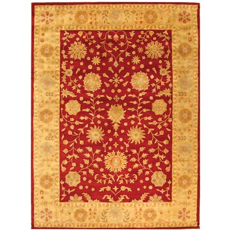 Safavieh 5 x 8 ft. Medium Rectangle- Traditional Heritage Red And Gold Hand Tufted Rug HG813A-5